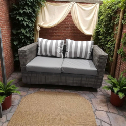 Grey line 2 Seater patio couch