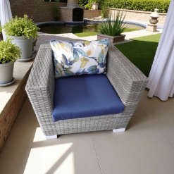 Floral Sky Single-Seater Couch