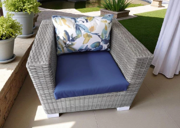 Floral Sky Single-Seater Couch