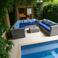 Floral Sky 4-Piece Patio Set