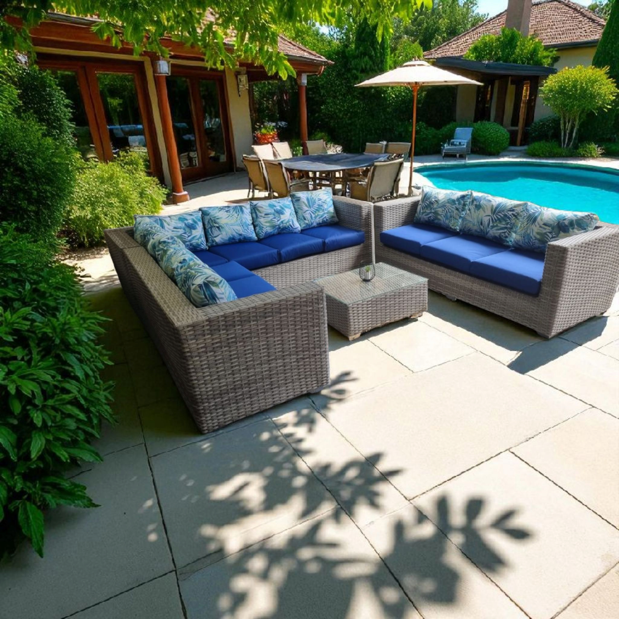 Floral Sky 4-Piece Patio Set - Image 2