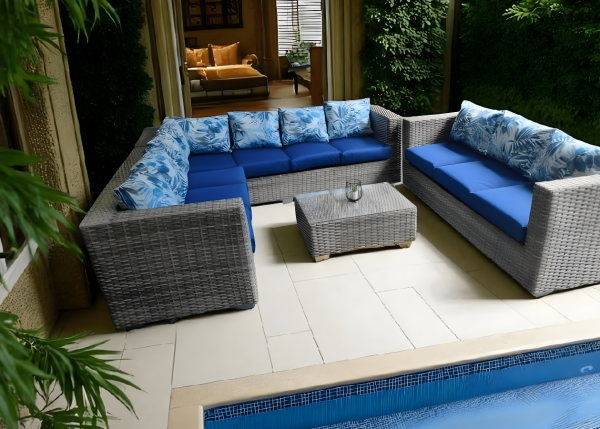 Floral Sky 9 Seater Patio Set