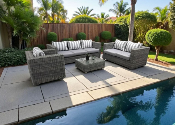 Grey line 4 Piece Patio Set