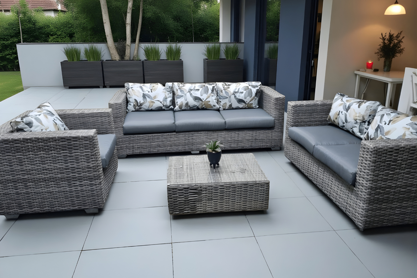 Summer Gray 6-Seater Patio Set