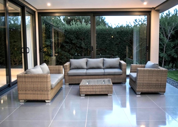 Midnight-Grey Bronze Vintage 4 Piece Patio Set